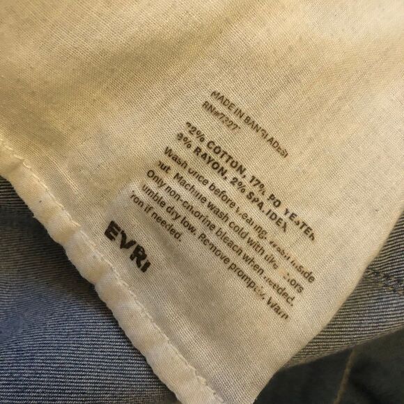 EVRI 16W Jean Leggings Medium Wash - Picture 6 of 6